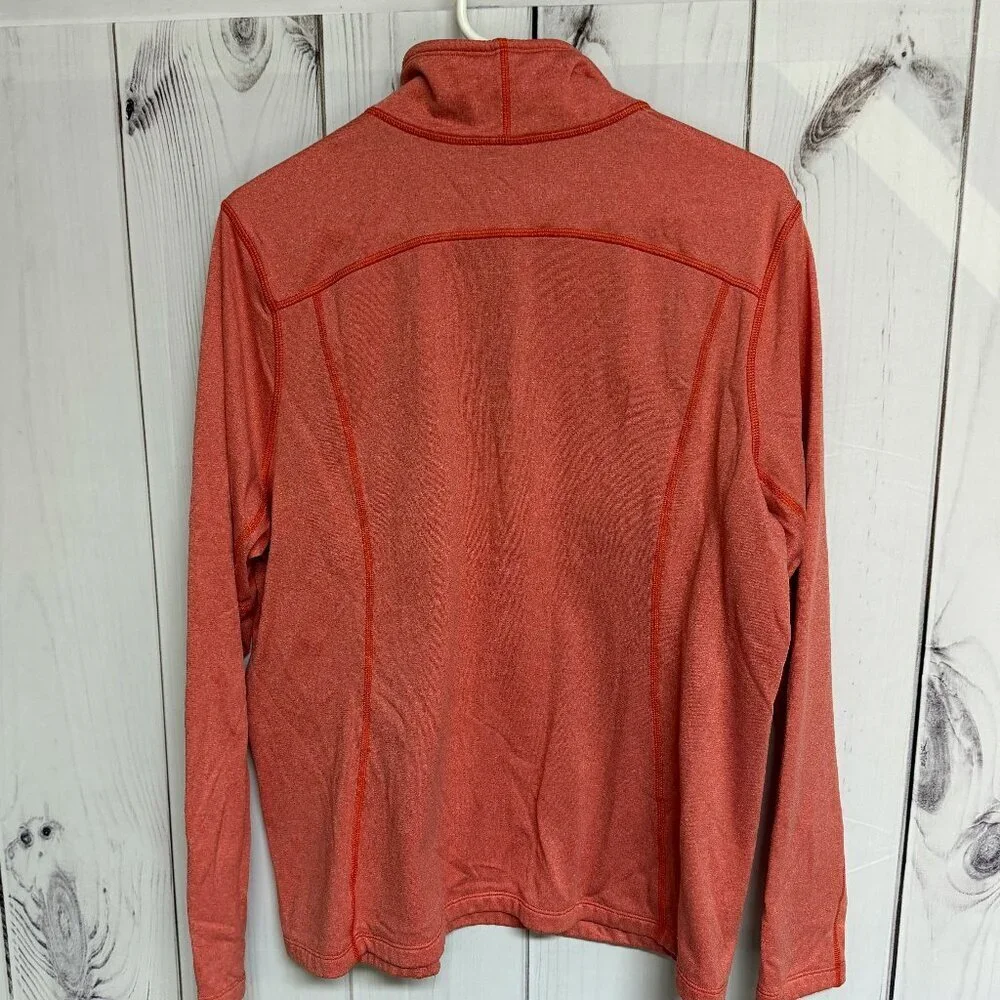 The North Face 1/4-Zip Pullover Men’s Large Orange Heather EUC‎